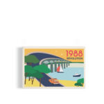 carte postale en bois 1988 révoluton pont de ré ile de ré