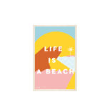 carte postale en bois 1life is a beach ile de ré
