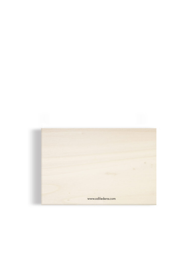 carte postale en bois verso odile de ré