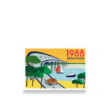 carte postale en papier 1988 révoluton pont de ré ile de ré