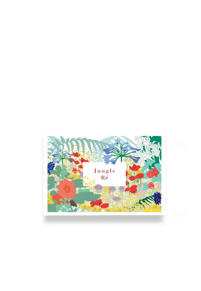carte postale en papier jungle ile de ré
