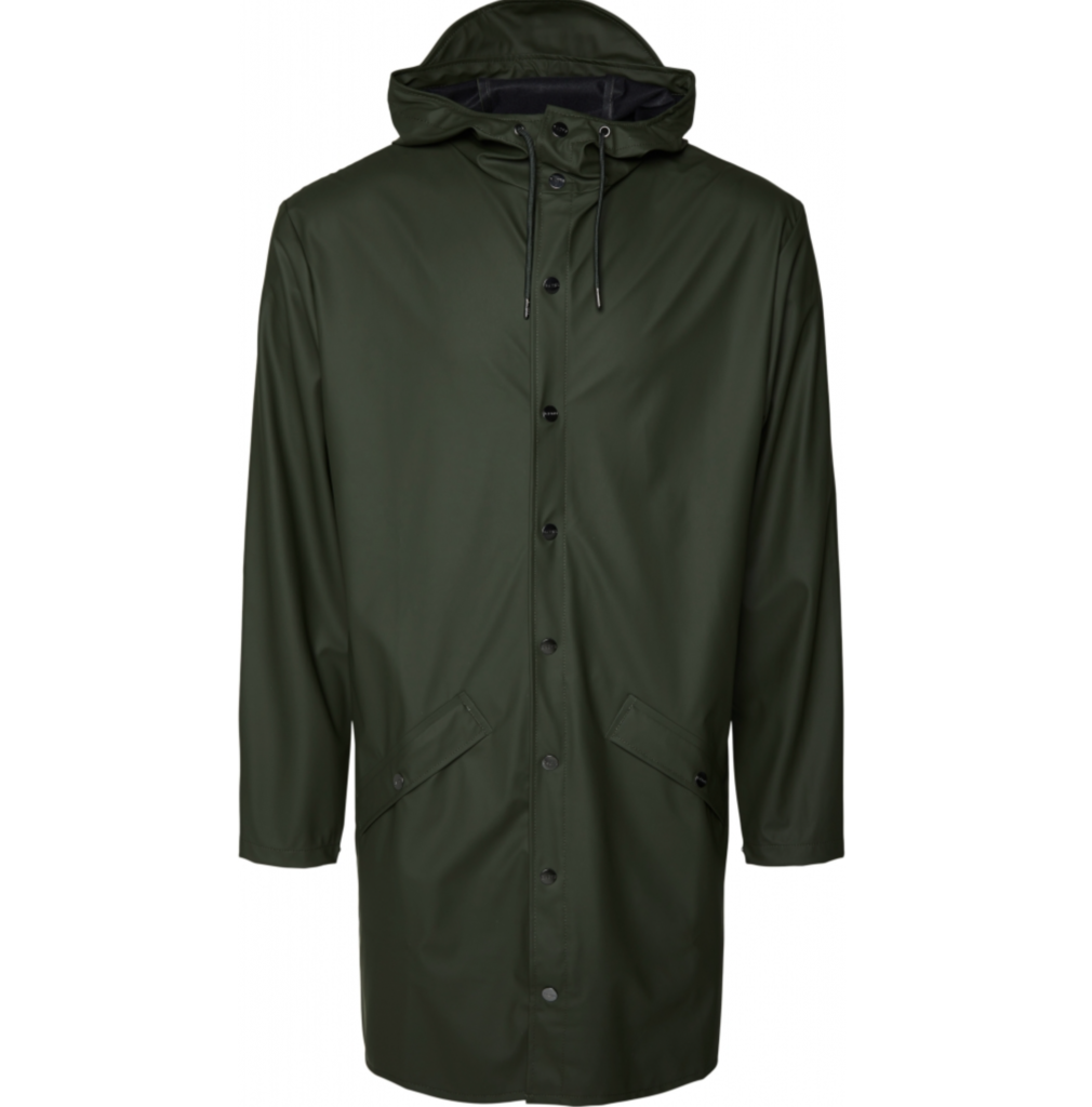 long jacket green rains face