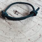 bracelet fin marin vert profond