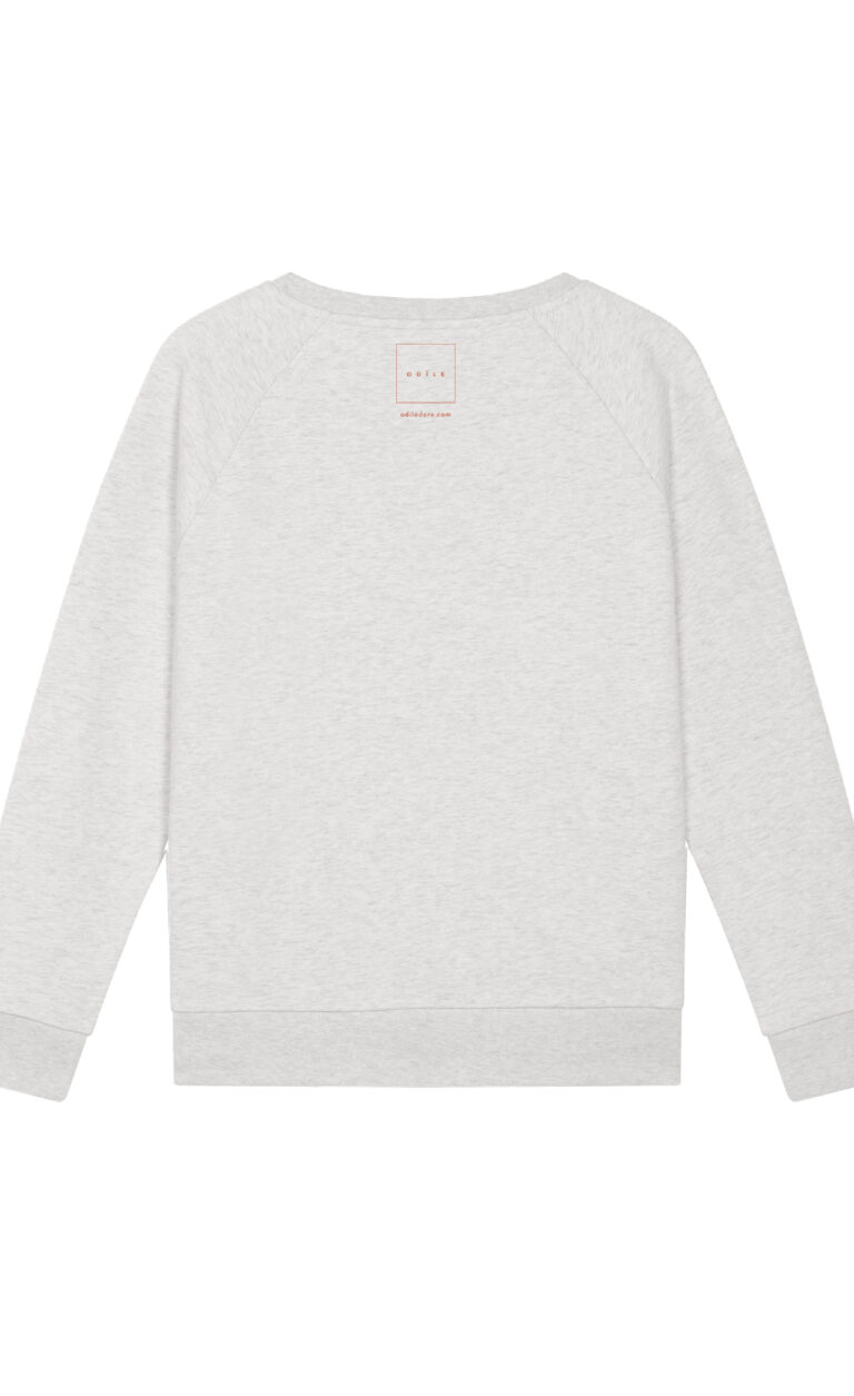 Sweat shirt femme logo dos kiss me