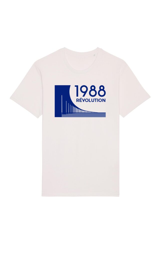 T-shirt unisexe pont de ré révolution vintage white odile de ré