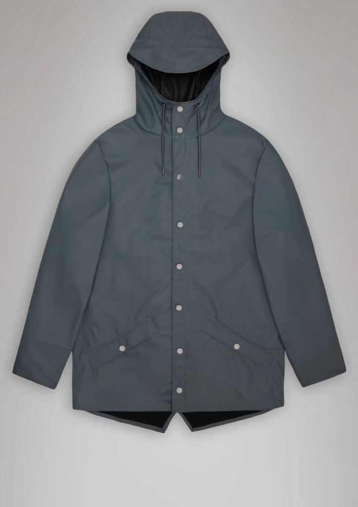 Imperméable court Rains Lagoon et Beige