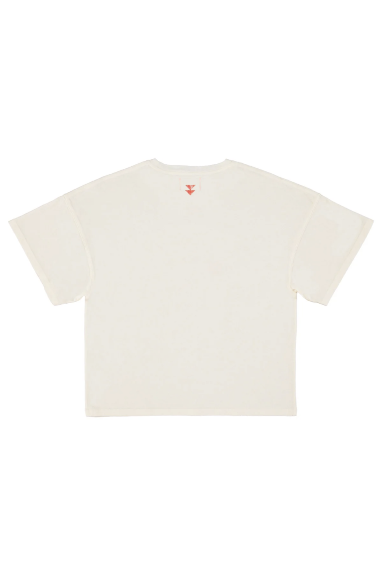 T-shirt écru « Choreographer » à manches courtes – Sisters Department DOS