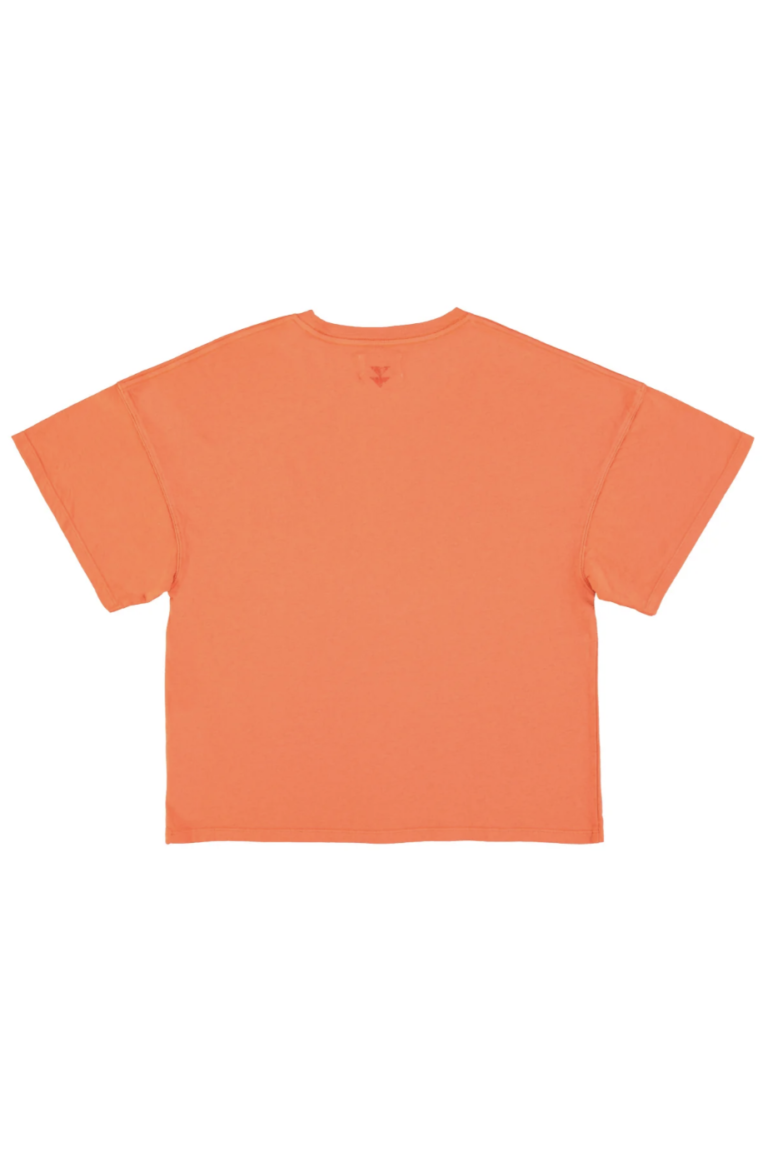 T-shirt orange « Baby » à manches courtes – Sisters Department DOS