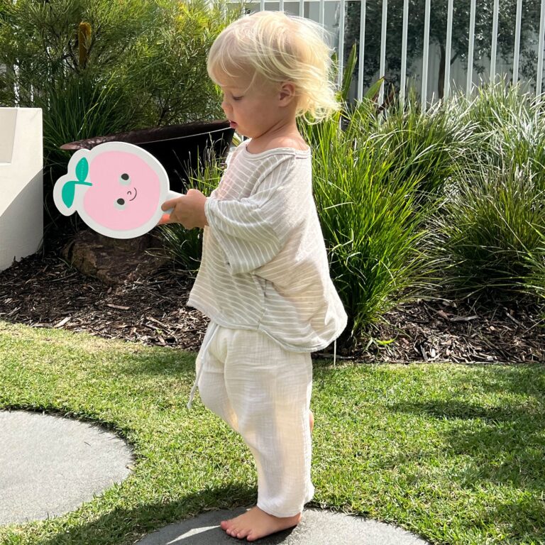 Raquettes de plage enfant Poppy the Peach – Sunnylife fermé
