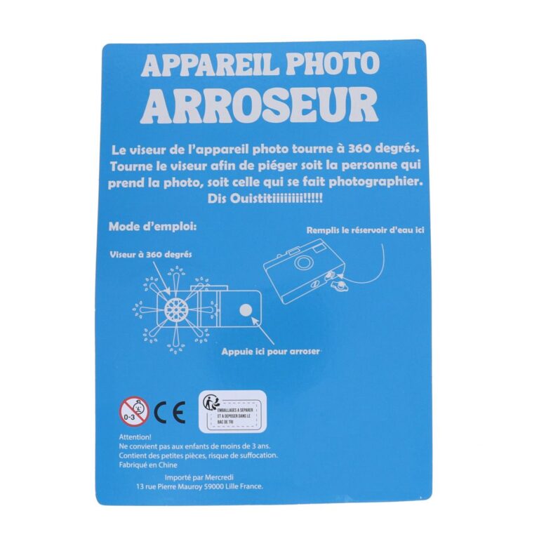 Appareil photo arroseur enfant jaune