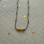 Collier lurex poisson acier inoxydable