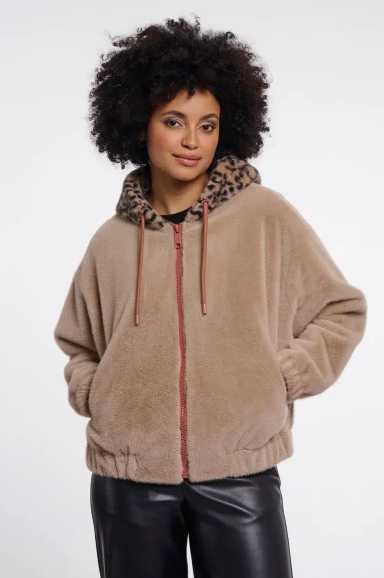 manteau fausse fourrure rino pelle