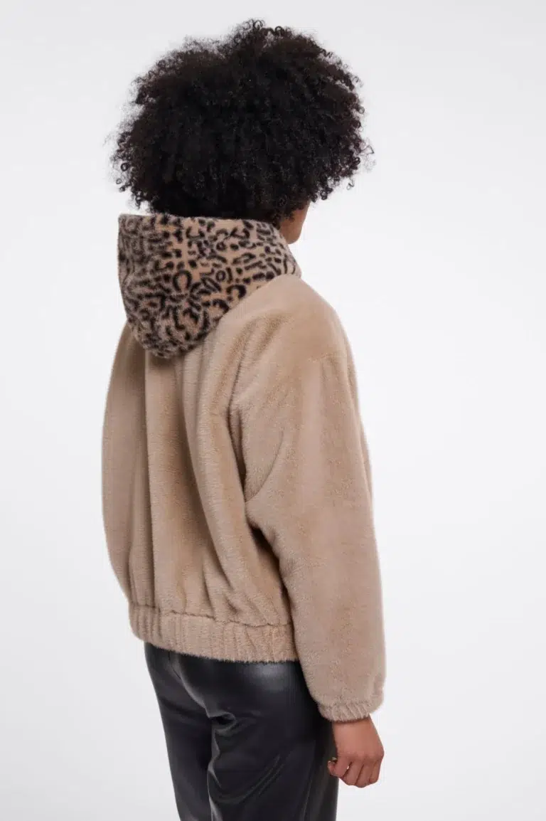 manteau fausse fourrure rino pelle